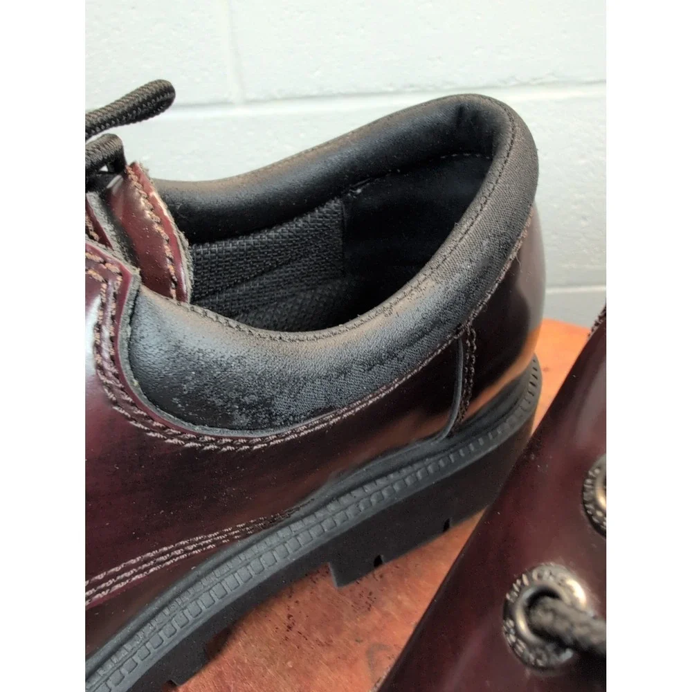SKECHERS Leather Upper Balance Men's Size 12 Brown Round Toe